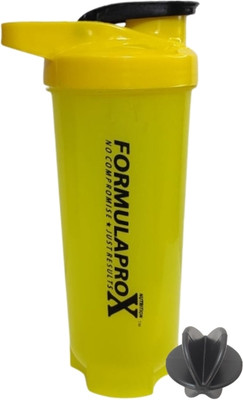 formulaproX Nutrition 700 ml Plastic Shaker(Pack of 1, Yellow)