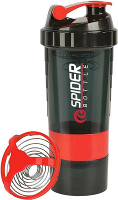 TRUE INDIAN 500 ml Plastic Shaker(Pack of 1, Red)