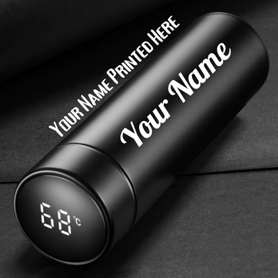 Print Ginnie 500 ml Steel Bottle(Pack of 1, Black)