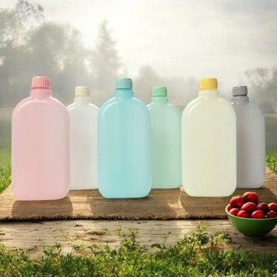 POLYPLAST frosty water fridge bottles set plastics combo for refrigerator freeze 500 ml Bottle(Pack of 6, Multicolor, Plastic)