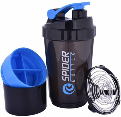 Da Novira 500 ml Plastic Shaker(Pack of 1, Blue)