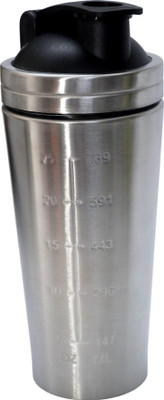 GYMGROOVE 750 ml Steel Shaker(Pack of 1, Steel/Chrome)