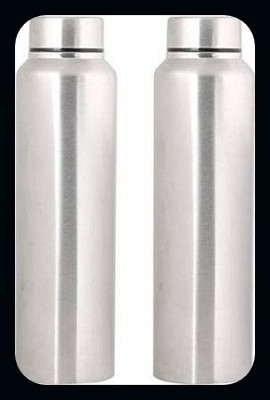 Trendblend 1000 ml Steel Bottle(Pack of 2, Silver)