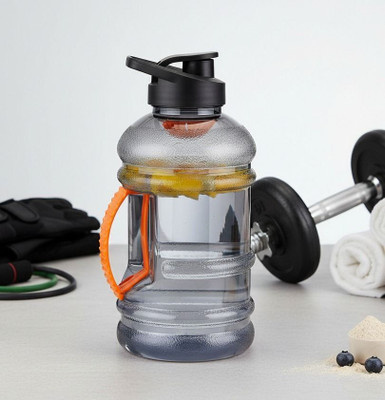 BeastBull 1500 ml Plastic Sipper(Pack of 1, Black, Orange)