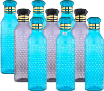 Heart Home 1000 ml Plastic Bottle(Pack of 9, Multicolor)