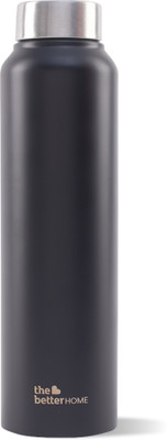 The Better Home 1000 ml Steel Bottle(Pack of 1, Black)