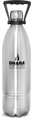 Dhara Stainless Steel 24 PLUS Double Wall Vacuum Insulated 24 Hours Hot and Cold Thermosteel Flask 2200 ml Bottle(Pack of 1, Silver, Steel)