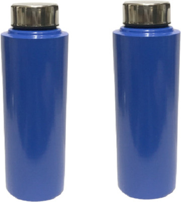 Dynore 750 ml Steel Bottle(Pack of 2, Blue)