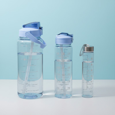 LAZYwindow 2000 ml Plastic Bottle(Pack of 1, Blue)
