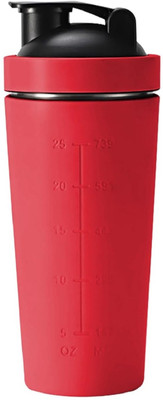 IndusBay 750 ml Steel Shaker(Pack of 1, Red)