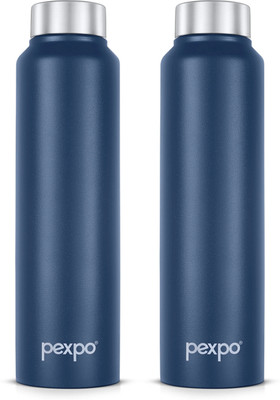 pexpo 950 ml Steel Bottle(Pack of 2, Blue)