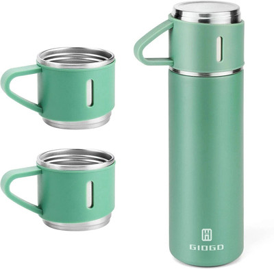 Shifozaa 500 ml Steel Flask(Pack of 1, Green)
