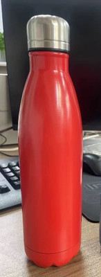 PVE 750 ml Steel Bottle(Pack of 1, Red)