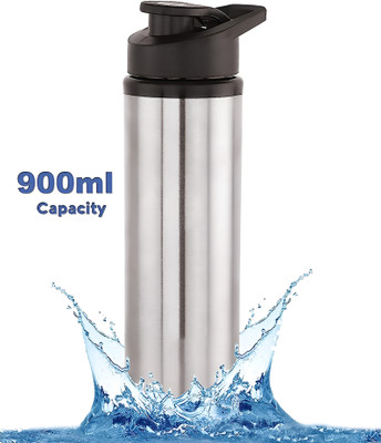 SUVAMI 1000 ml Steel Sipper(Pack of 1, Steel/Chrome)