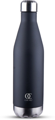 Omichef 750 ml Steel Flask(Pack of 1, Black)