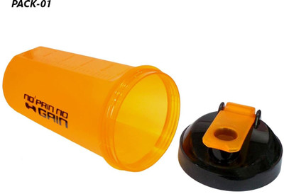 Piru 700 ml Plastic Shaker(Pack of 1, Orange)