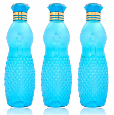 KUBER INDUSTRIES 1000 ml Plastic Bottle(Pack of 3, Blue)