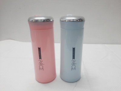 ML AGENCY 400 ml Glass Bottle(Pack of 2, Pink, Blue, Multicolor)