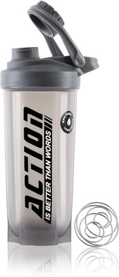 FIT FOCUS 700 ml Plastic Shaker(Pack of 1, Grey)