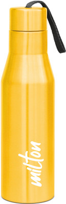 MILTON 1000 ml Steel Bottle(Pack of 1, Yellow)