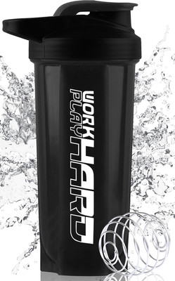 HouseOfCommon 700 ml Plastic Shaker(Pack of 1, Black)