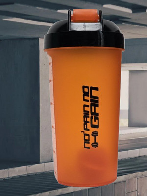 Boldblossom 700 ml Plastic Shaker(Pack of 1, Orange)