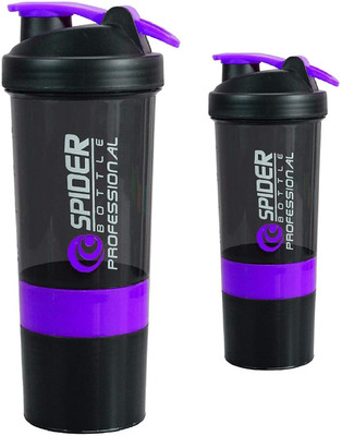 FIT FOCUS 500 ml Plastic Shaker(Pack of 2, Purple)