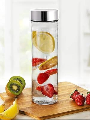 JVenterprise 750 ml Glass Bottle(Pack of 2, Clear)