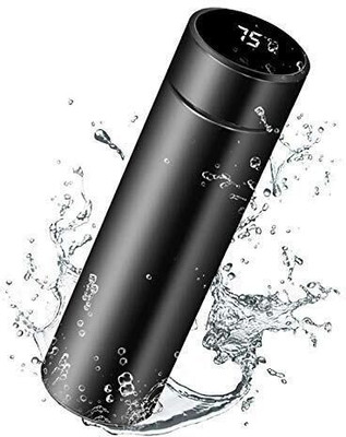 Fusion Gadgets 500 ml Steel Flask(Pack of 1, Black)