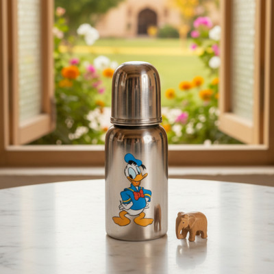 RitSam 200 ml Stainless Steel Bottle(Pack of 1, Steel/Chrome)