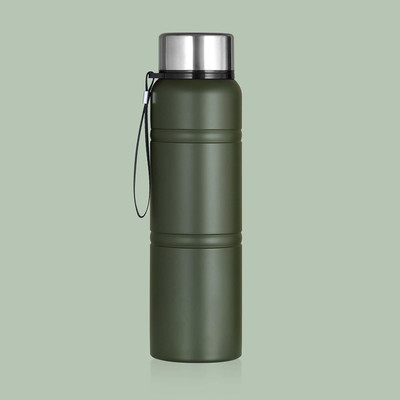 AshandRoh 1000 ml Steel Sipper(Pack of 1, Green)