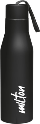 MILTON 1000 ml Steel Bottle(Pack of 1, Black)