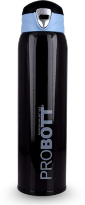 PROBOTT Vacuum Flask Hot & Cold Water Bottle 500 ml Flask(Pack of 1, Black, Steel)