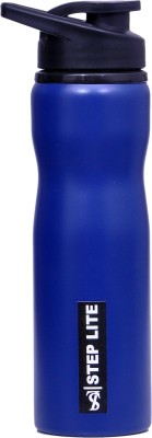Step-Lite Flip Top Stainless steel sports gym school office bottle 750 ml Bottle(Pack of 1, Blue, Steel)