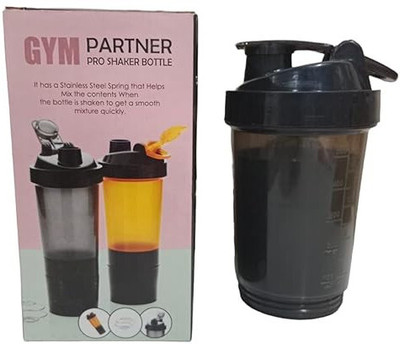 GVJ TRADERS 500 ml Plastic Shaker(Pack of 1, Multicolor)