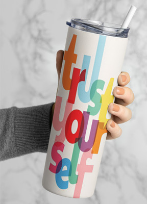 Fufufrog 600 ml Steel Bottle(Pack of 1, White)