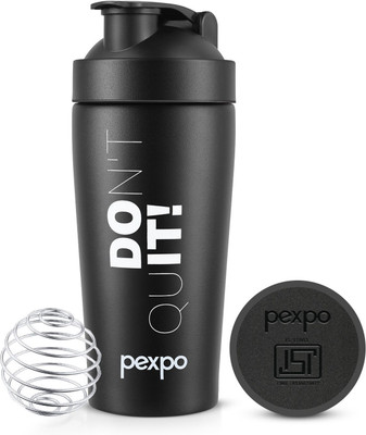 pexpo 800 ml Stainless Steel Shaker(Pack of 1, Black)