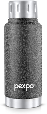 pexpo 300 ml Steel Flask(Pack of 1, Black)