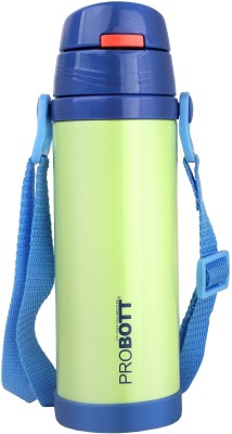 PROBOTT Tom 500ml Vacuum Insulated Flask, Stainless Steel Hot & Cold Sipper Water Bottle 500 ml Flask(Pack of 1, Green, Steel)