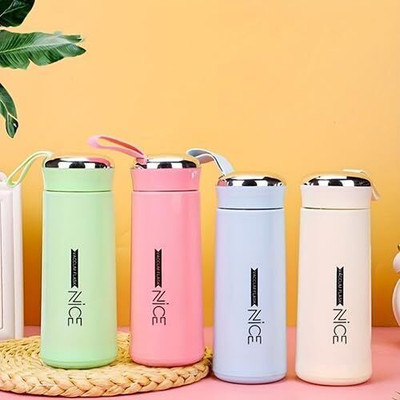 Bamboo Haat 400 ml Glass Bottle(Pack of 2, Multicolor)