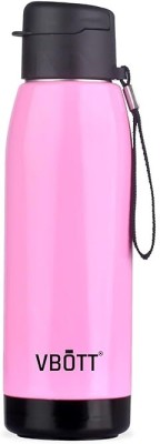 VBOTT Trendy 900 Water Bottle PU Insulated Stainless Steel Inside 6-Hours Hot & Cold 900 ml Bottle(Pack of 1, Pink, Plastic)