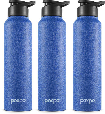 pexpo 950 ml Steel Bottle(Pack of 3, Blue)