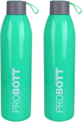 PROBOTT Thermosteel Vacuum Flask Hot & Cold Sports Bottle Each 500ml - Green (Pack of 2) 500 ml Flask(Pack of 2, Green, Steel)