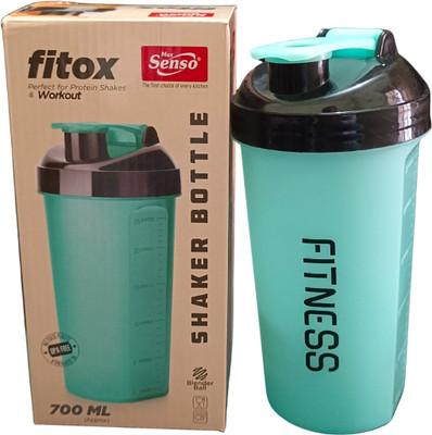 Max Senso 700 ml Plastic Shaker(Pack of 1, Blue)