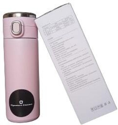 Signature Essence Flip & Smart LED Temperature Display Vacuum Insulated Stainless Steel Bottle 420 ml Bottle(Pack of 1, Pink, Steel)