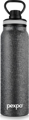 pexpo 940 ml Steel Flask(Pack of 1, Black)