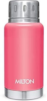 MILTON Elfin 160 Thermosteel Water Bottle, ISI Certified, 24 Hr Hot and Cold 160 ml Flask(Pack of 1, Pink, Steel)