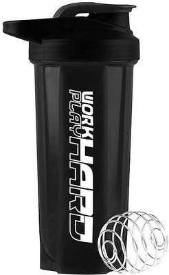 SUKHCHAIN 700 ml Plastic Shaker(Pack of 1, Black)