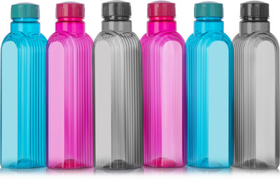 CONQUER Classic Lining Designer Bottle 1000 ml Bottle(Pack of 6, Multicolor, Plastic)