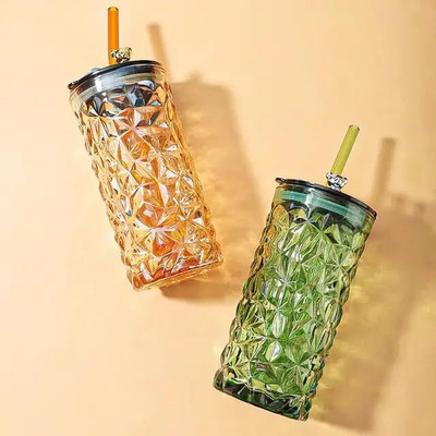 ASTAHUB 400 ml Glass Bottle(Pack of 2, Multicolor)